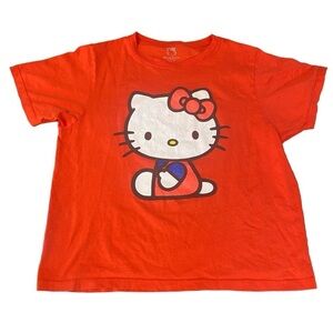 Sanrio Hello Kitty Red Short Sleeve Novelty Tee Size Medium